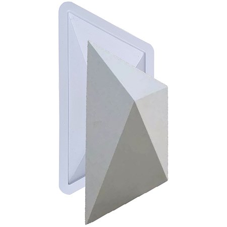 Forma Molde para Gesso 3D e Cimento Modelo Trapézio 18x42 ABS - Esquadro Perfeito