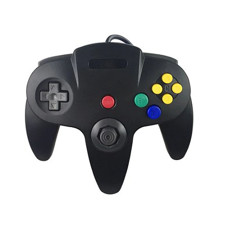 CONTROLE NINTENDO 64 - USB - PC - CORES - ANALÓGICO PADRÃO