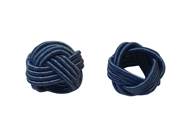 Conjunto com 4 porta-guardanapos Traccia Bluestone
