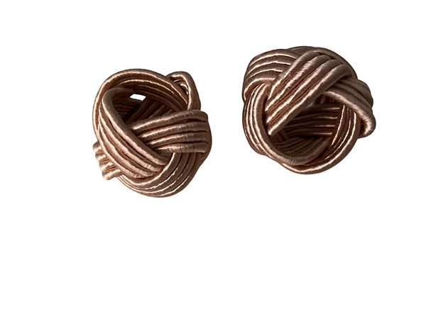 Conjunto com 4 porta-guardanapos Traccia rosa chá