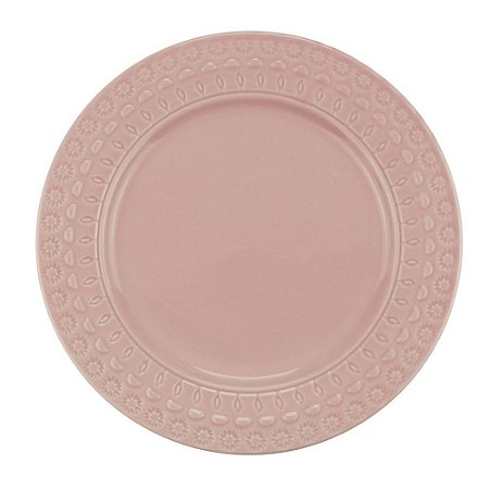 Prato sobremesa de porcelana Grace Rose Wolff