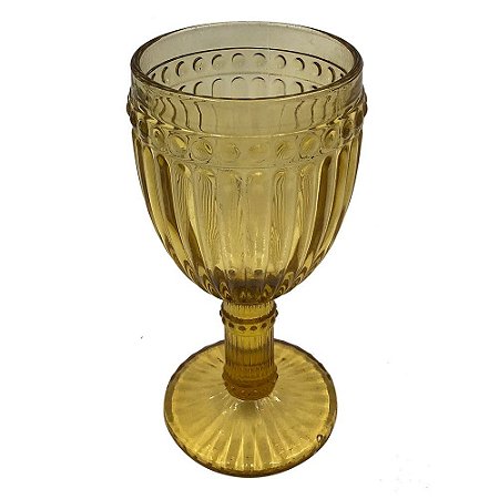 Conjunto de 6 taças de água de vidro âmbar Incasa de 350ml