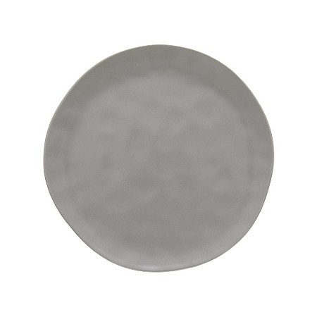 Prato sobremesa cerâmica cimento queimado linha Organic