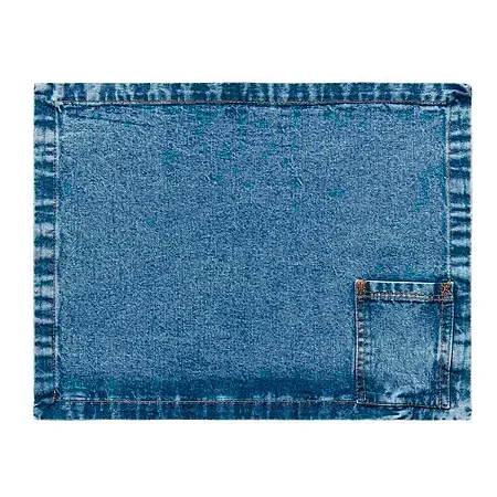 Jogo americano Jeans Destroyed com bolso