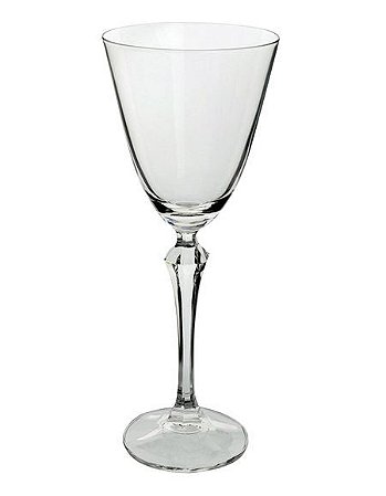 Conjunto de 6 taças de cristal transparente Elisabeth de 350ml