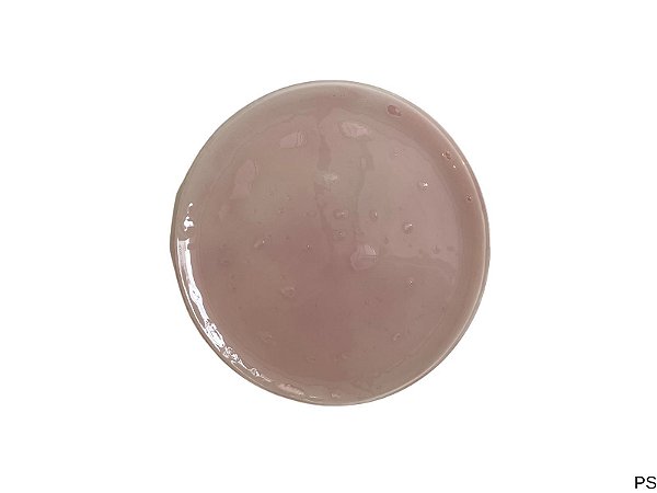 Prato sobremesa vidro fundido rosa