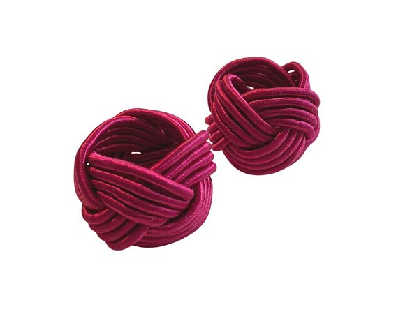Conjunto com 4 porta-guardanapos Traccia cerise
