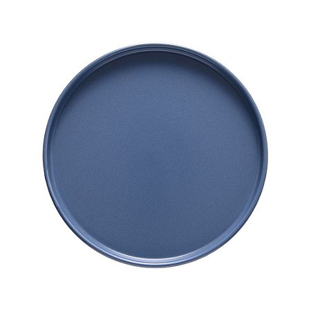 Prato sobremesa de cerâmica Edge Bluestone