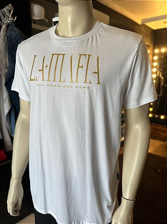 Camiseta La Mafia Gold\White