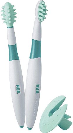 Kit de Treinamento NUK Escova de dentes massageador c/ 2 uni