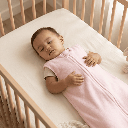 Saco Saquinho de Dormir Bebê (Sleep Bag) Cobertor de Vestir Soft (Rosa) Tam. M
