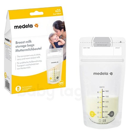 Saco para armazenar leite materno (Storage Bag) Medela  - c/ 25 uni