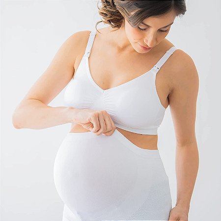Faixa para sustentação barriga de gestante grávida Belly Band (Branca) Medela - Tam. G