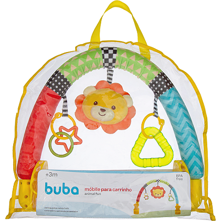 Móbile Arco Brinquedo com chocalho para carrinho de bebê - Buba - Cód. 13147