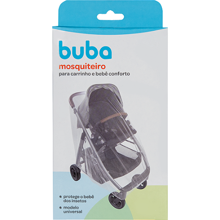 Mosquiteiro para carrinho de bebê (Branco) Buba - Cód. 13203