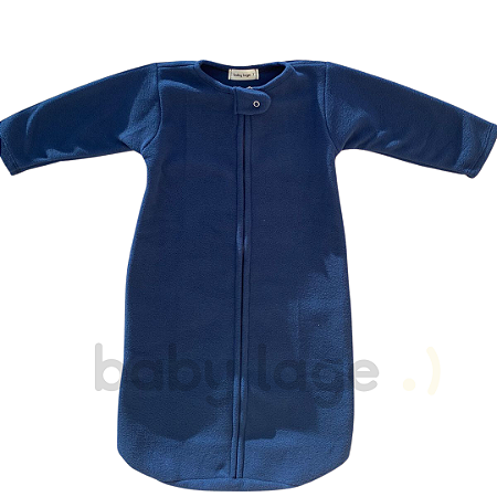 Saco Saquinho de Dormir Bebê Com Manga (Sleep Bag) Cobertor de Vestir Soft (Azul) Tam. P