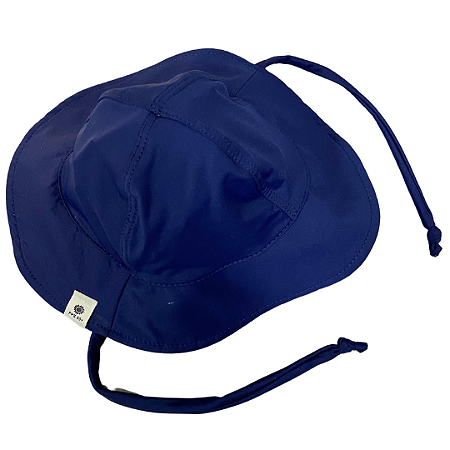 Chapéu de praia piscina proteção uv infantil bebê (Azul marinho)