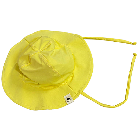 Chapéu de praia piscina proteção uv infantil bebê (Amarelo)