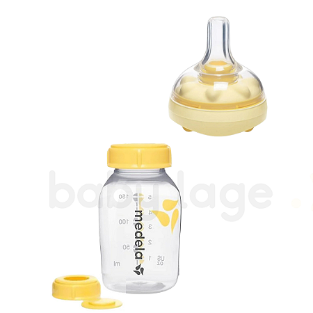 Mamadeira Calma Medela 150ml (frasco + bico) Bebê controla o fluxo Medela - c/ 1 un