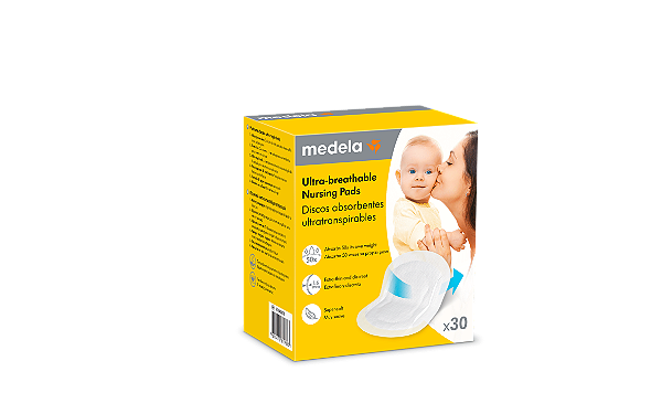 Absorvente Protetores para seios descartável Ultra Respiráveis Medela c/ 30 un