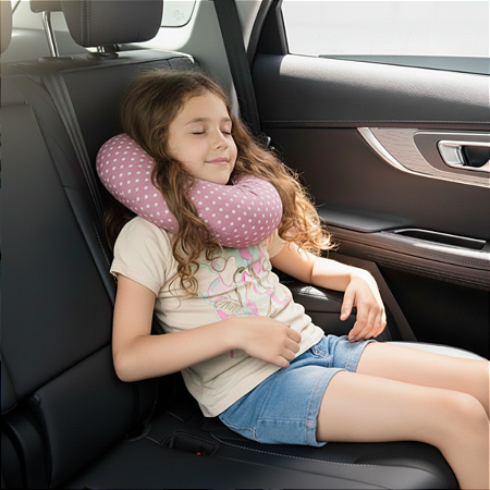 Almofada Pescoço Infantil para viagens em carros Baby Lage
