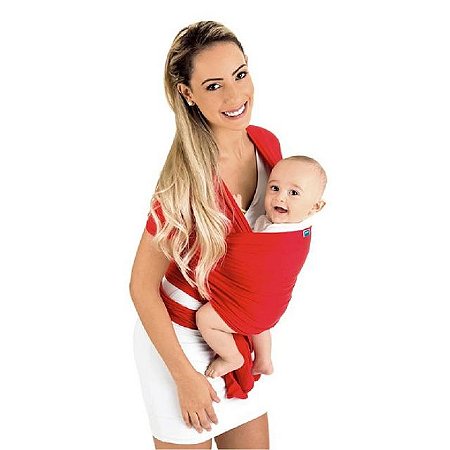 Sling wrap 100% algodão Sling para carregar bebê (vermelho) - Kababy