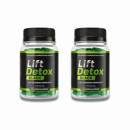 Lift Detox Black 60 Cápsulas - Kit com 2 Potes