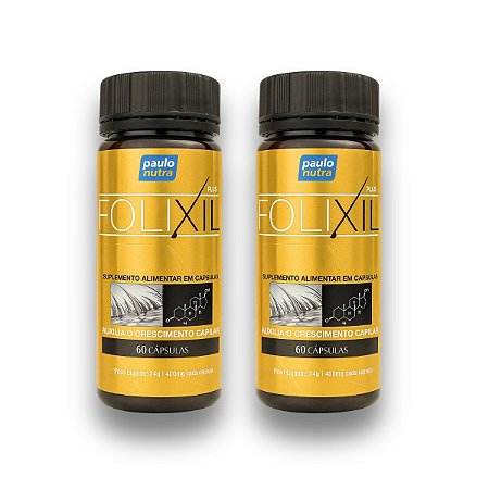 Folixil - Kit com 2 Frascos (120 cápsulas)