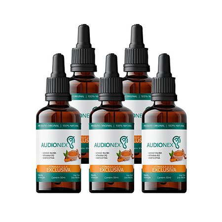 Audionex 30ml: Kit com 5 Frascos