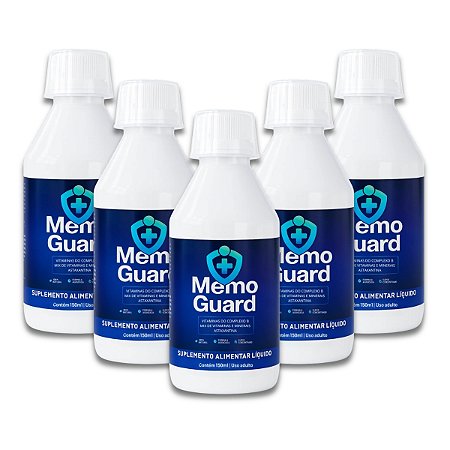 MemoGuard 150ml: Kit com 5 Frascos