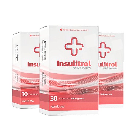 Insulitrol - Kit com 3 Caixas (90 Cápsulas)