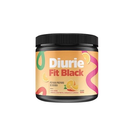 DiurieFit Black 150g: Para Redução de Inchaço e Queima de Gordura