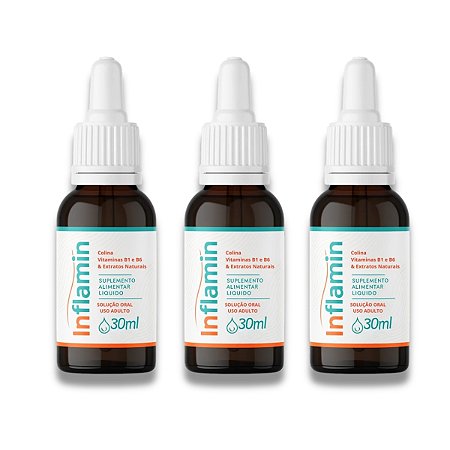Inflamin 30ml: Kit com 3 Frascos