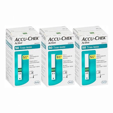 Medidor de Glicose Accu-Chek Active Roche (acompanha 10 tiras reagentes)
