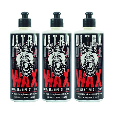 3x Ultra Wax - Cera Premium Importada