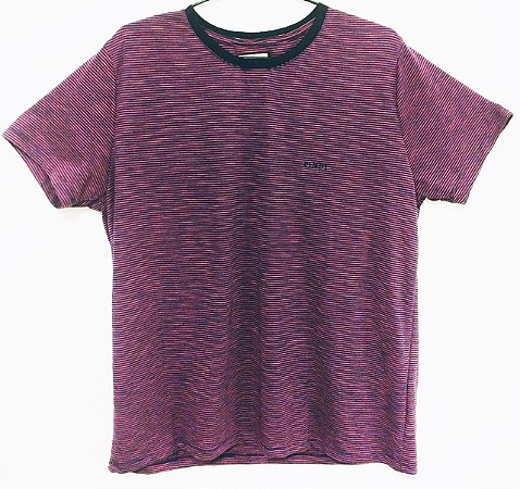 Camiseta STRIPES vermelha/azul