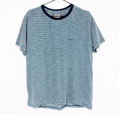 Camiseta STRIPES azul/branco