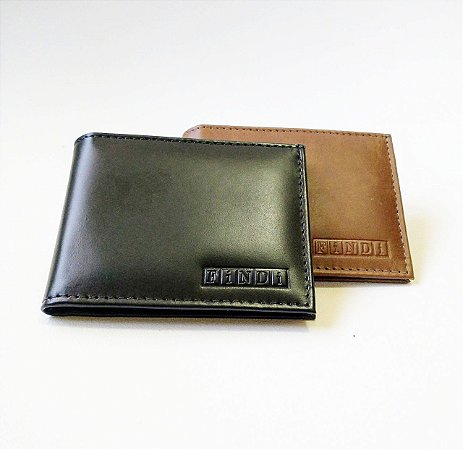 carteira de couro MASCULINA