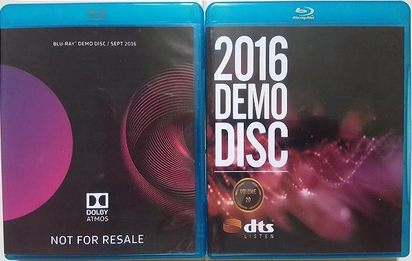 2 Blu-rays: Dolby Atmos Demo Disc e DTS Demo Disc (2016)