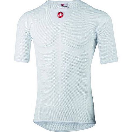 CAMISETA CASTELLI SEGUNDA PELE MEN CORE MESH 3 SS - WHITE TAM- L/X