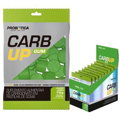 CARB-UP GUM PROBIÓTICA LIMÃO 10 PACOTES