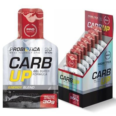 CARB-UP GEL SUPER FORM CANA LIMÃO 10 SACHES -MORANGO