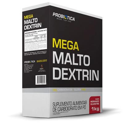 MEGA MALTO DEXTRIN MORANGO PROBIÓTICA 1KG