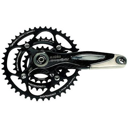 PEDIVELA STRONGLIGHT MTB MAGMA 170 175MM 22/32/44 PRETO
