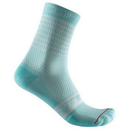 MEIAS CASTELLI WOMEN - SUPERLEGGERA W12 - SKYLIGHT/LIGHT ACQUA/TAM S/M