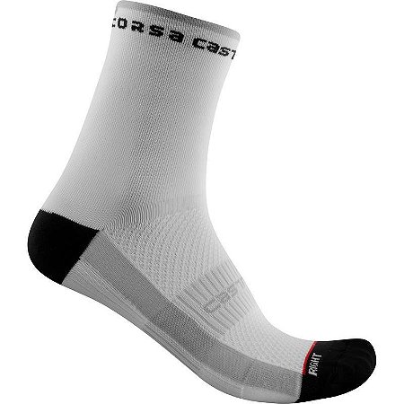 MEIAS CASTELLI WOMEN - ROSSO CORSA 11 - BLACK/WHITE/TAM S/M