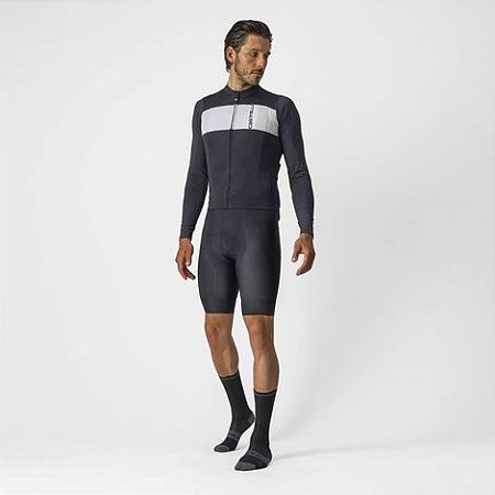 CAMISA CASTELLI MEN - PROLOGO 7 LONG SLEEVE - LIGHT BLACK/TAM M