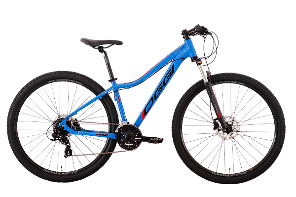BICICLETA OGGI FLOAT 5.0 HDS - AZUL/VERMELHO