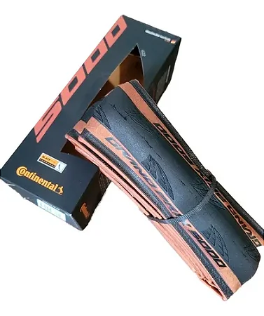 Pneu Continental Grand Prix 5000 - 700 X 25 - Preto/Marrom/Dobrável