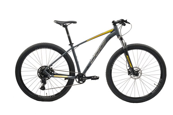 BICICLETA OGGI BIG WHEEL 7.0 2026 - GRAFITE/AMARELA- ESTA BIKE TEM COM 14 MESES DE SEGURO GRATIS